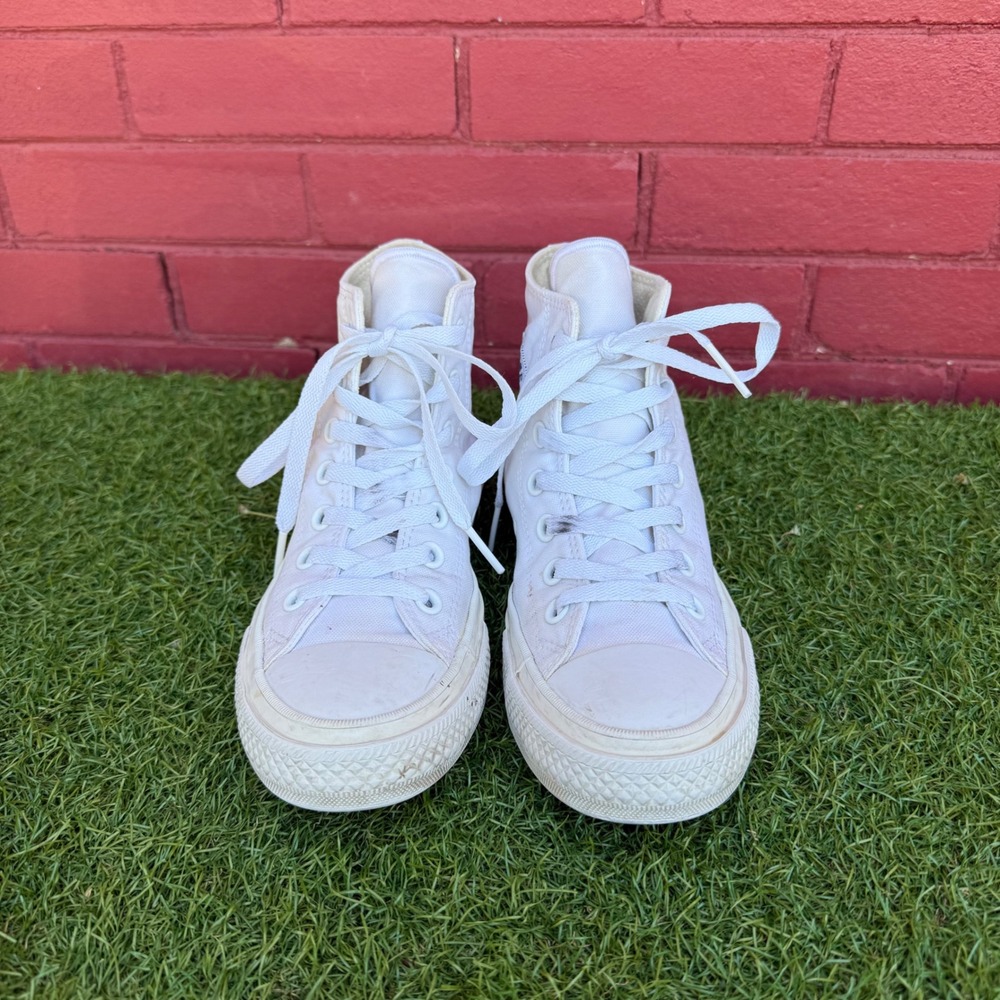 Converse Chuck Taylor All Star II Lunarlon High Top White Shoes Mens 6 Womens‎ 8